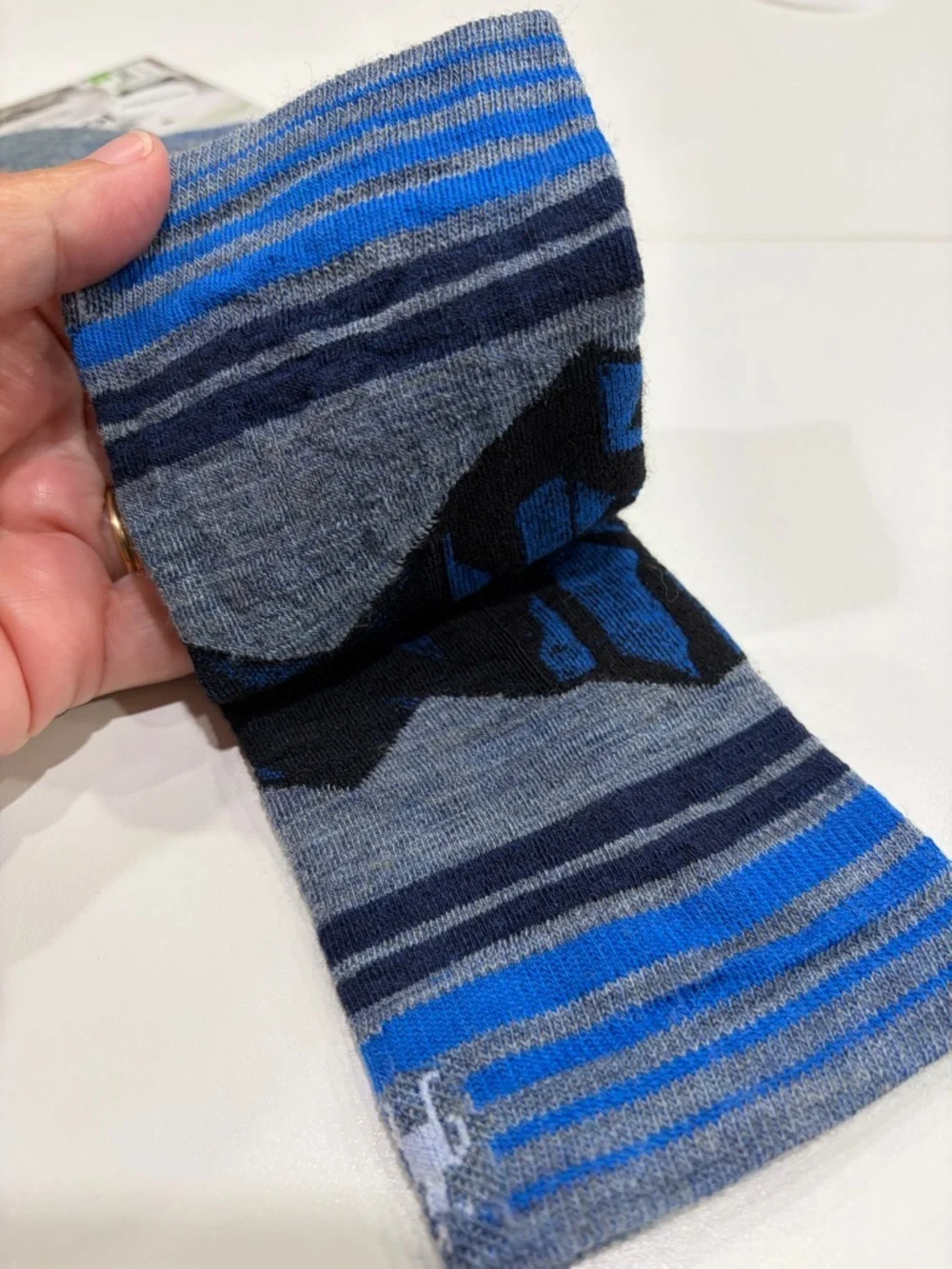 SmartWool Men's Medium Ski Targeted Cushion Summit Shot Socks NWT Pewter Blue